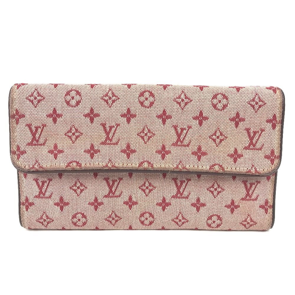 Louis Vuitton Wallet Porto Tresor International Monogram Mini Canvas Cherry Red