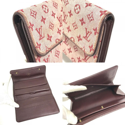 Louis Vuitton Wallet Porto Tresor International Monogram Mini Canvas Cherry Red — view 8