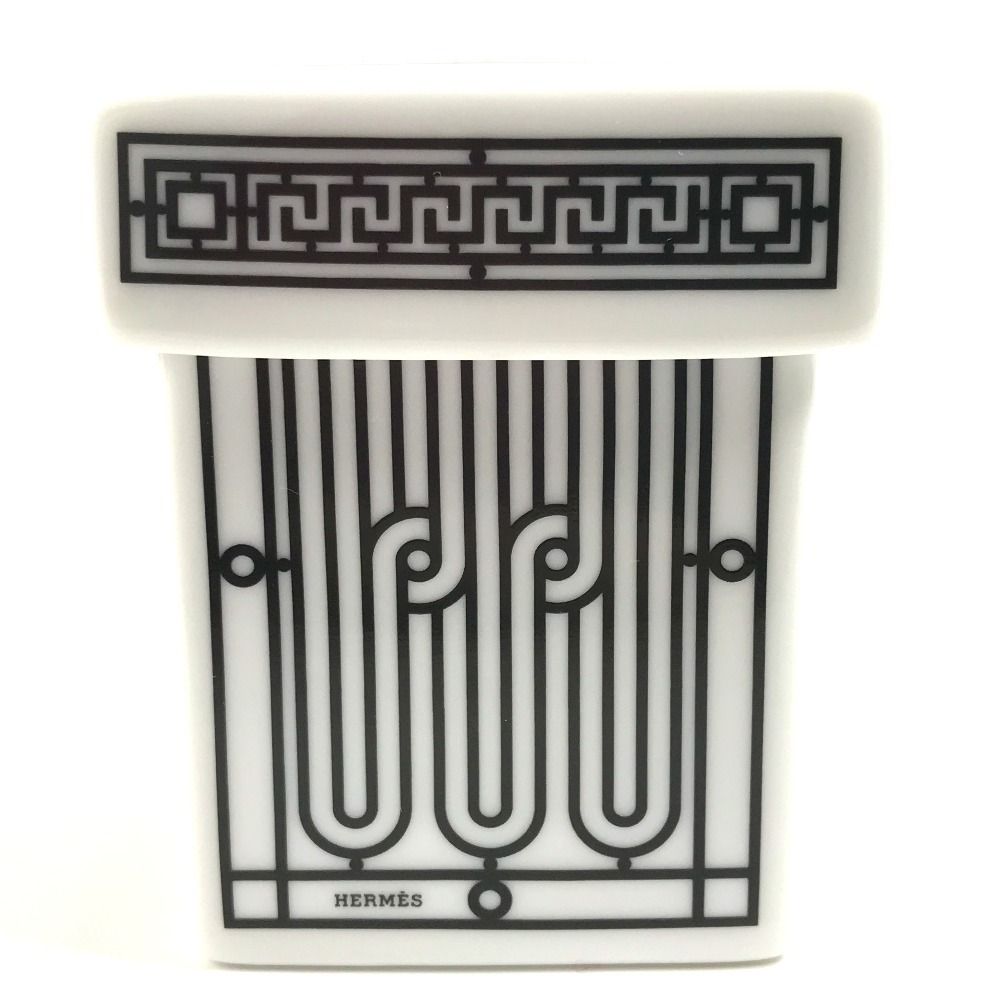 Hermes Deco Ash Mini Box Sugar Box Pottery White Shoulder Bag — view 3