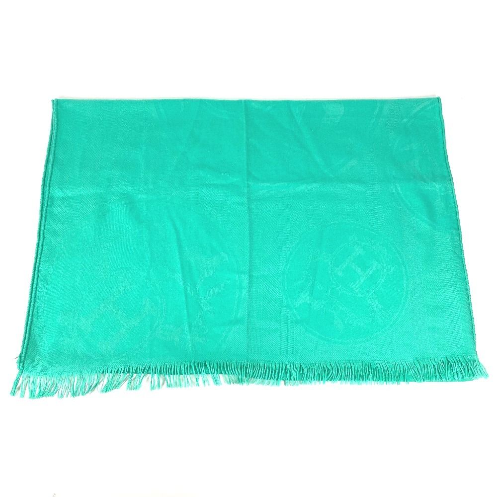 Hermes Shawl New Libris Cashmere Green Scarf — view 3