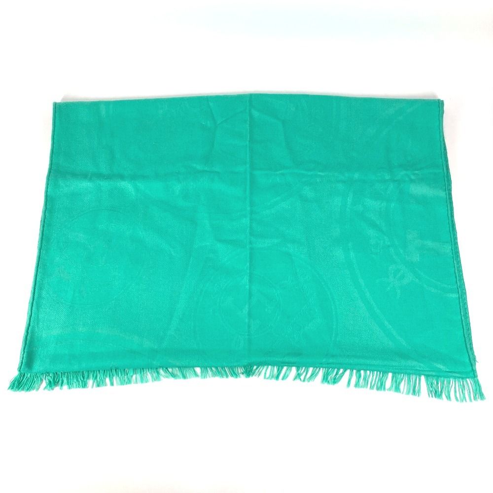 Hermes Shawl New Libris Cashmere Green Scarf — view 4