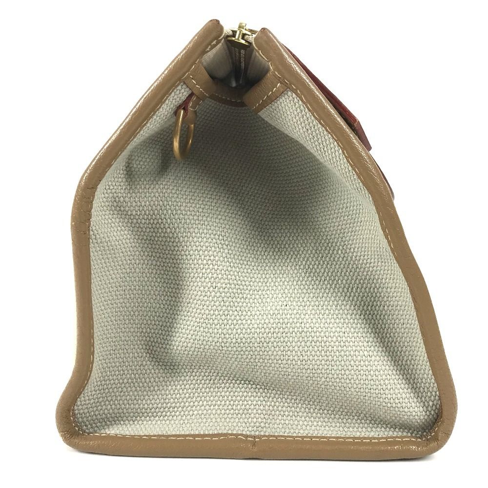 Louis Vuitton Tote Sac Neverfull 30 Leather Canvas Beige — view 4