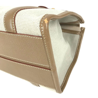 Louis Vuitton Tote Sac Neverfull 30 Leather Canvas Beige — view 6