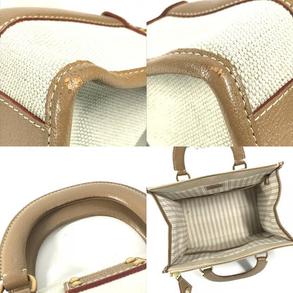 Louis Vuitton Tote Sac Neverfull 30 Leather Canvas Beige — view 8