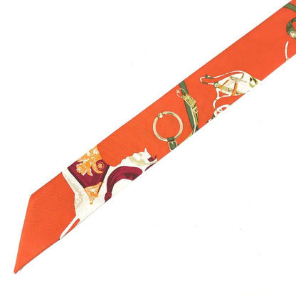 Hermes Scarf Twilly Silk Orange — view 2