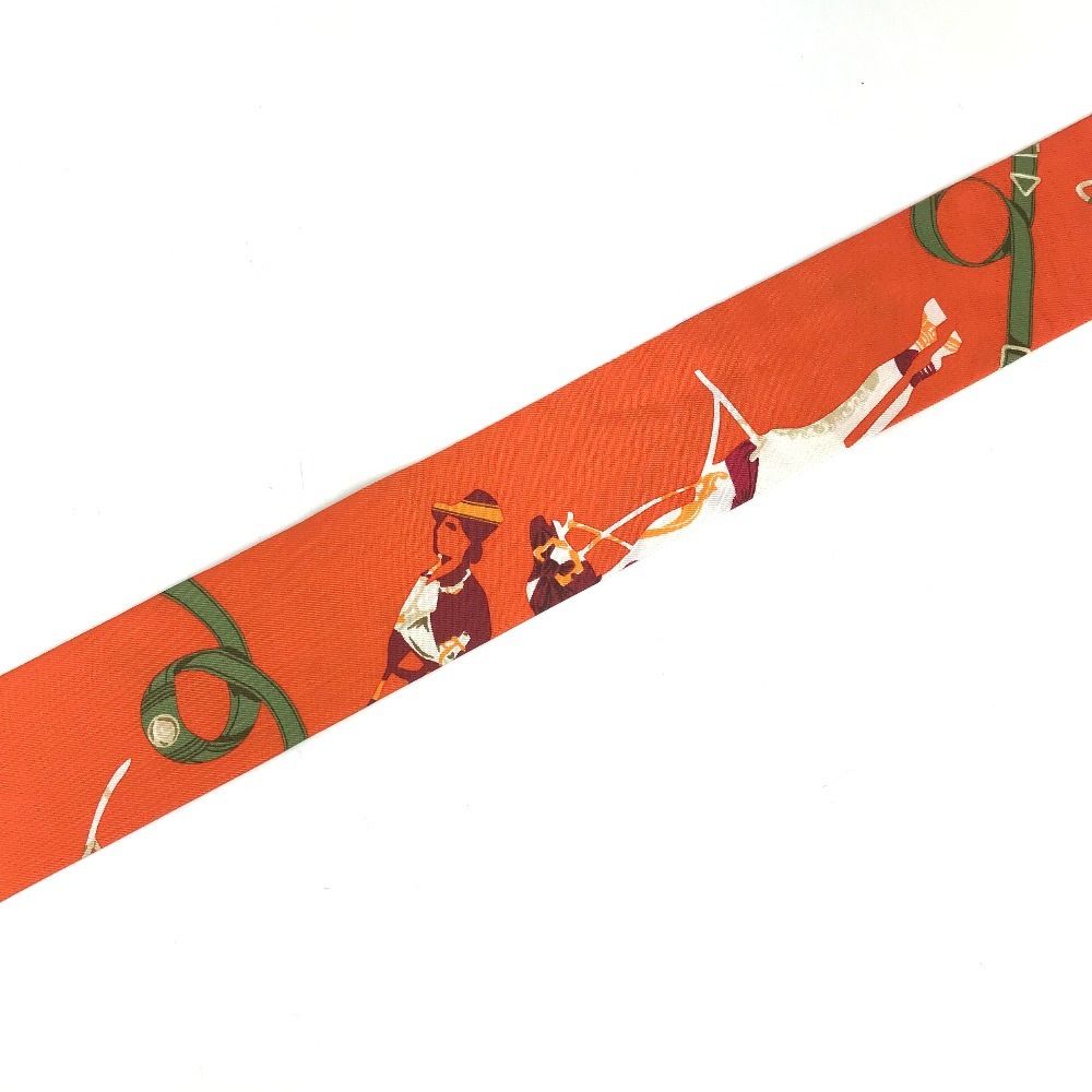 Hermes Scarf Twilly Silk Orange — view 3