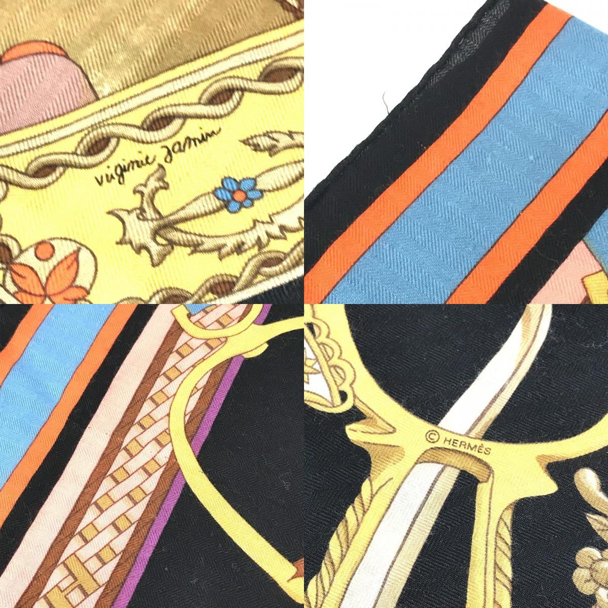 Hermes Scarf Carre Geant 140 Cashmere Multicolor — view 8