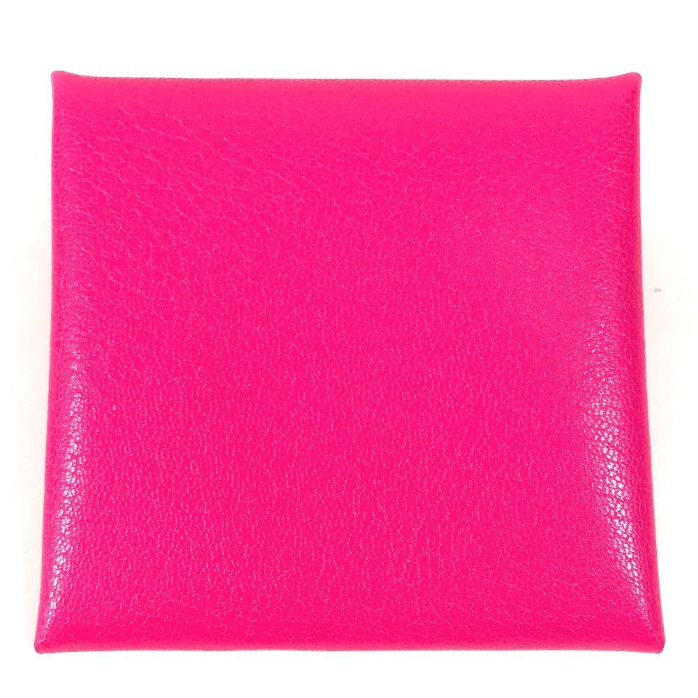 Hermes Coin Case Bastia Leather Pink — view 2