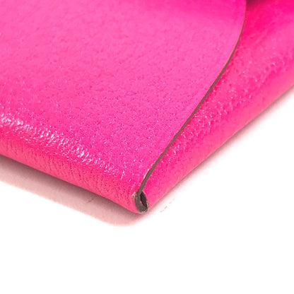 Hermes Coin Case Bastia Leather Pink — view 6