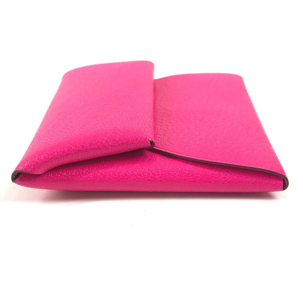 Hermes Coin Case Bastia Leather Pink — view 4