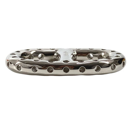 Hermes Scarf Ring Mini Chaine D'ancre Perforet Brass Palladium Silver — view 6