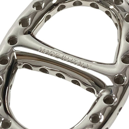 Hermes Scarf Ring Mini Chaine D'ancre Perforet Brass Palladium Silver — view 8
