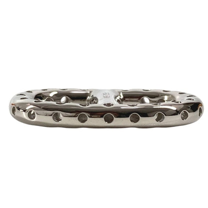 Hermes Scarf Ring Mini Chaine D'ancre Perforet Brass Palladium Silver — view 5