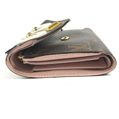 Louis Vuitton Trifold Wallet Portefeuille Victorine Monogram Canvas Pink — view 4