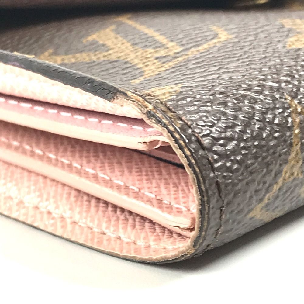 Louis Vuitton Trifold Wallet Portefeuille Victorine Monogram Canvas Pink — view 7