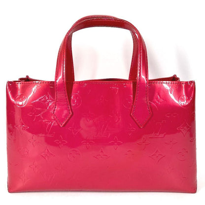 Louis Vuitton Handbag Wilshire Blue Bird Monogram Vernis Rose Pop Pink — view 2