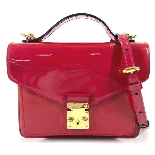 Louis Vuitton Handbag Monceau BB Patent Leather Rose Indien Purple