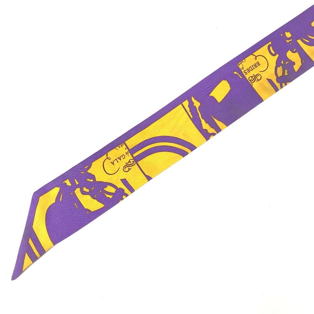 Hermes Scarf Twilly Tiri Silk Purple — view 2