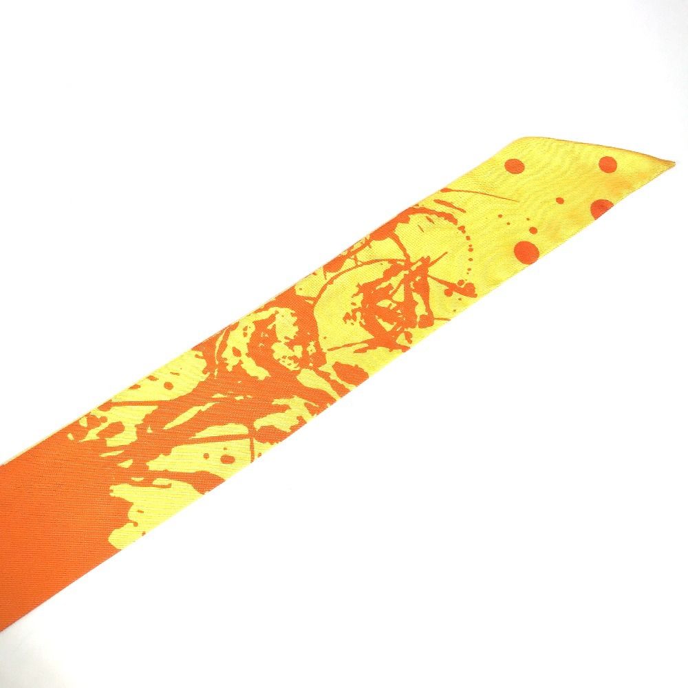 Hermes Scarf Twilly Silk Orange — view 7