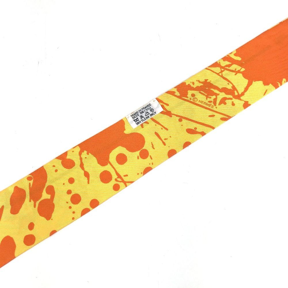 Hermes Scarf Twilly Silk Orange — view 6