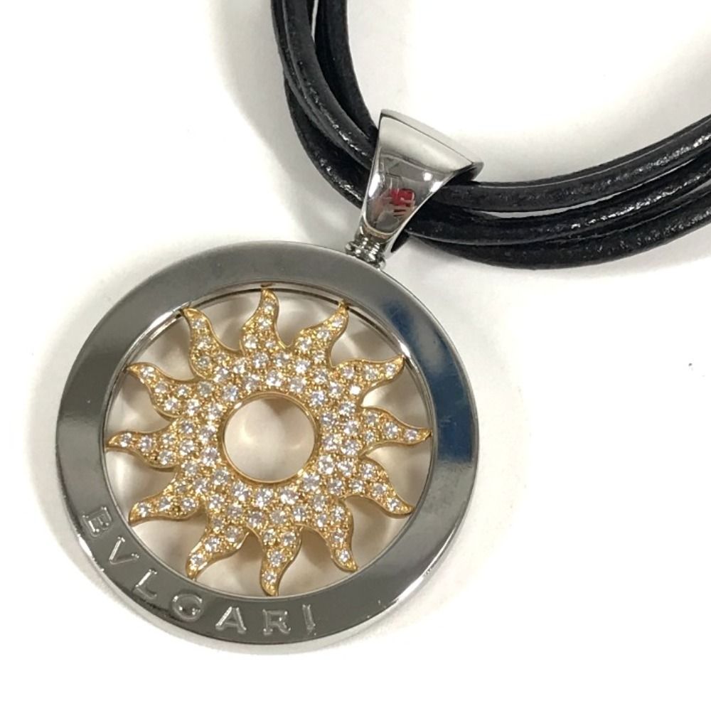 Bvlgari Necklace Tondosan Diamond 5 Choker Silver