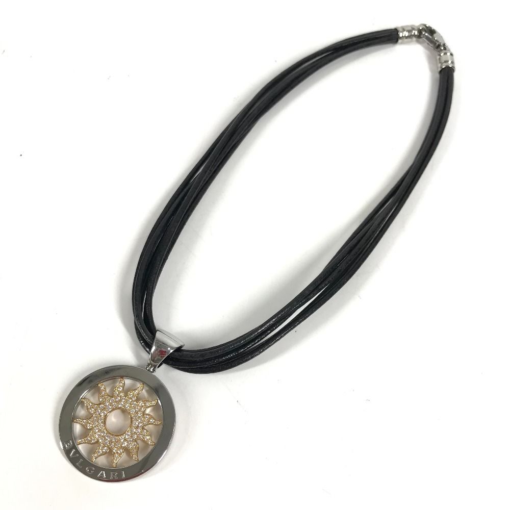 Bvlgari Necklace Tondosan Diamond 5 Choker Silver — view 2