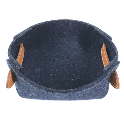 Hermes Case Vidopoche Passpass Felt Navy — view 2