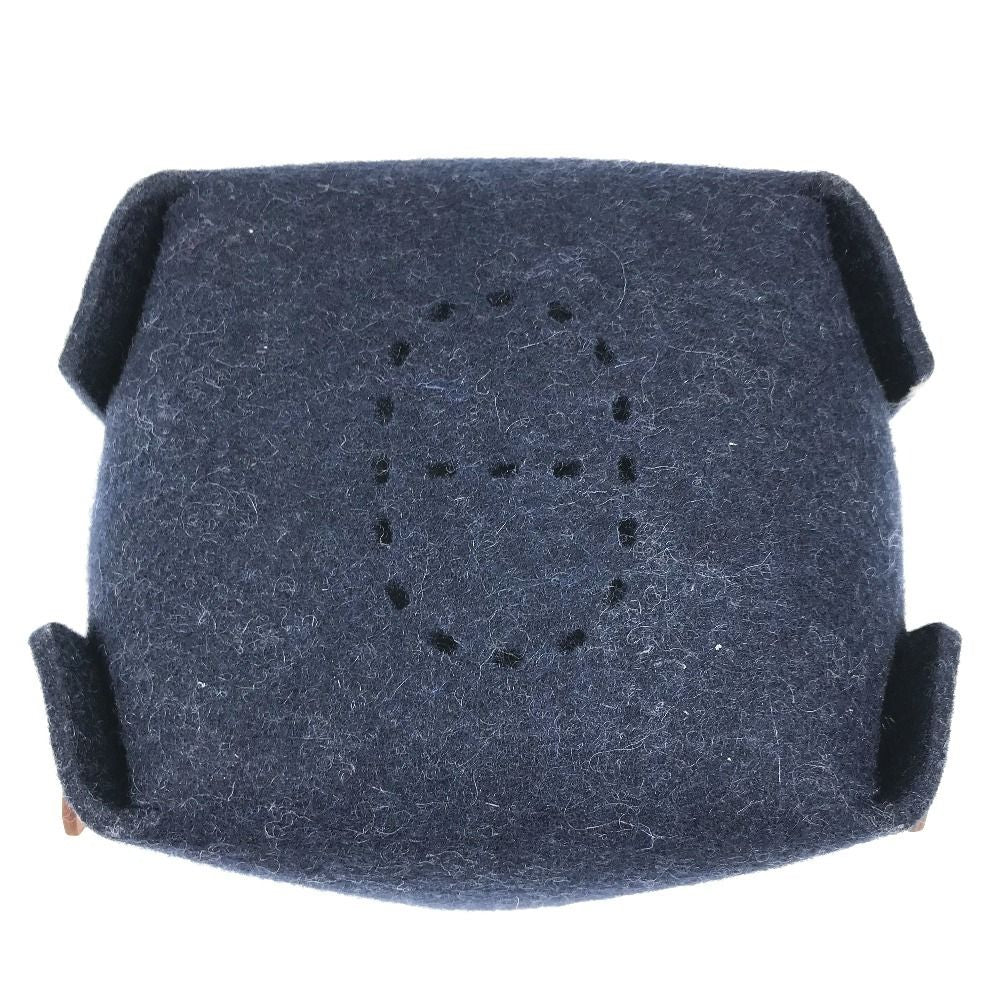 Hermes Case Vidopoche Passpass Felt Navy — view 5