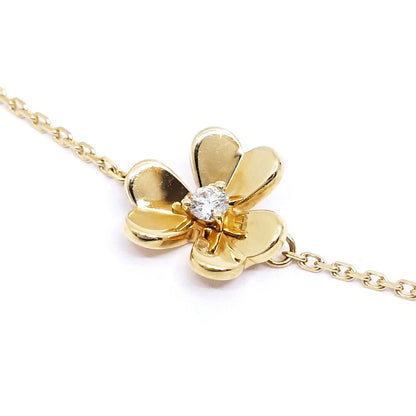 Van Cleef & Arpels 18k Yellow Gold Frivole Mini Bracelet Diamond — view 7