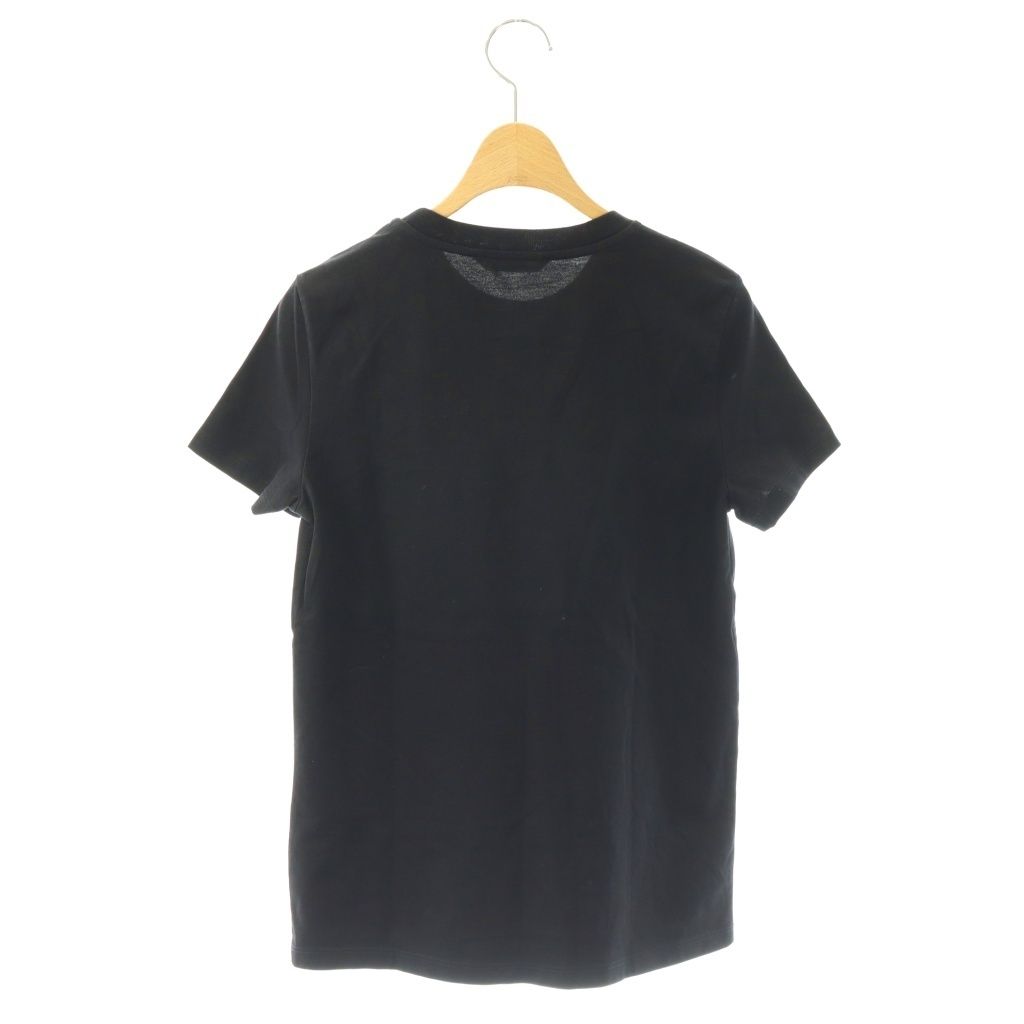 Max Mara White Tag T-Shirt Mlogo Crew Neck Black CX — view 2