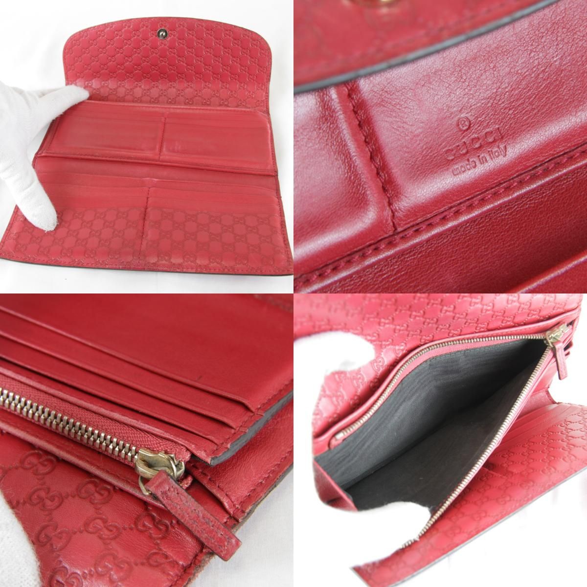 Gucci 0416 Wallet Leather Red — view 9