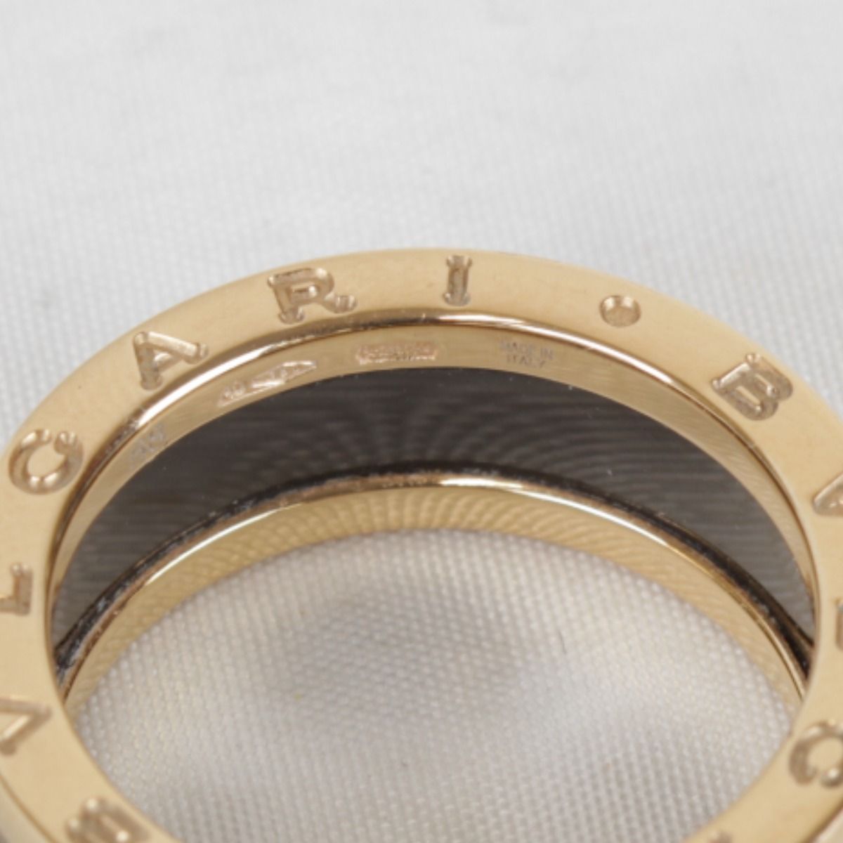 Bvlgari 18k Pink Gold Black Ceramic Case Ring — view 6