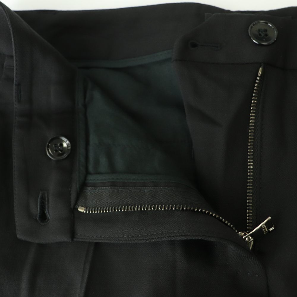 Dolce & Gabbana Trousers Pants Zip Fly Stretch One Color Wool 38 Black BB — view 5