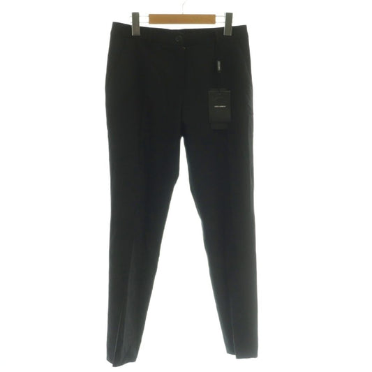 Dolce & Gabbana Trousers Pants Zip Fly Stretch One Color Wool 38 Black BB