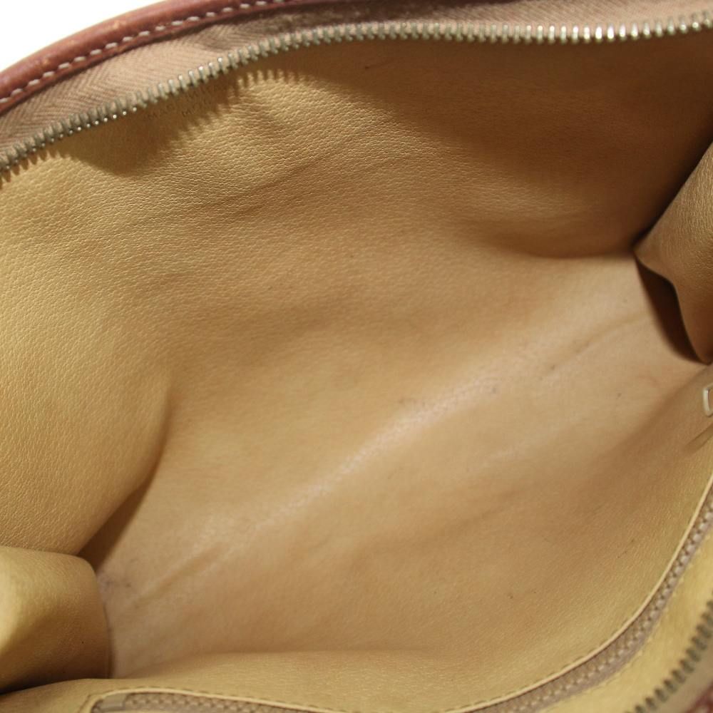 Celine Clutch Second Party Macadam Leather Logo Brown — view 5