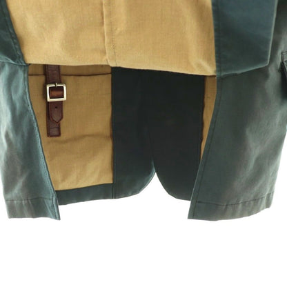 Moncler Jacket Blue Leather Single 0 Navy — view 6
