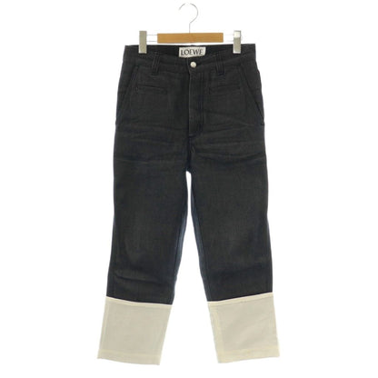 Loewe Fisherman Jeans Stone Wash Denim Pants 32 Indigo Ivory CX