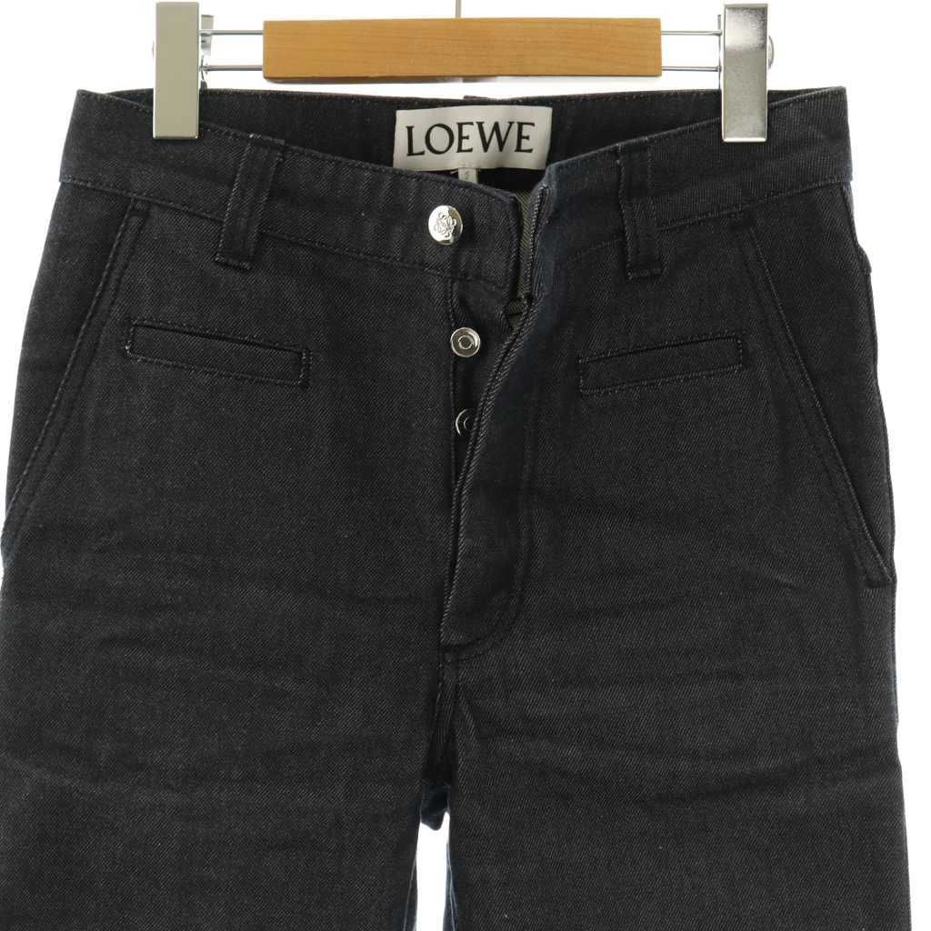 Loewe Fisherman Jeans Stone Wash Denim Pants 32 Indigo Ivory CX — view 3