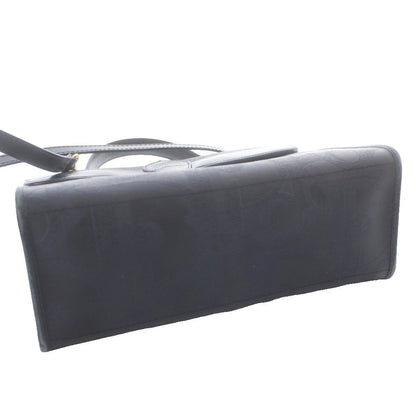 Dior 2-Way Shoulder Bag Trotter Leather All Over Pattern Navy Blue MW — view 4