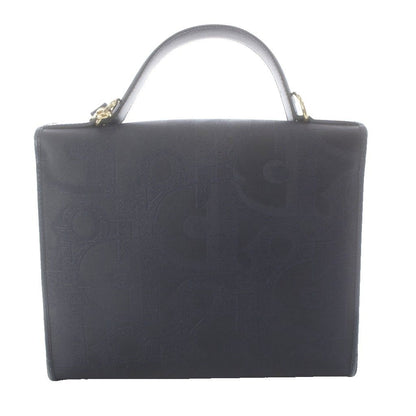 Dior 2-Way Shoulder Bag Trotter Leather All Over Pattern Navy Blue MW — view 3