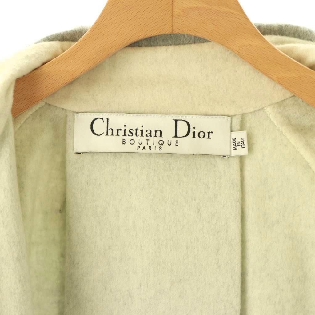 Dior Boutique Jacket Cashmere Logo Button Double Gray ES — view 7