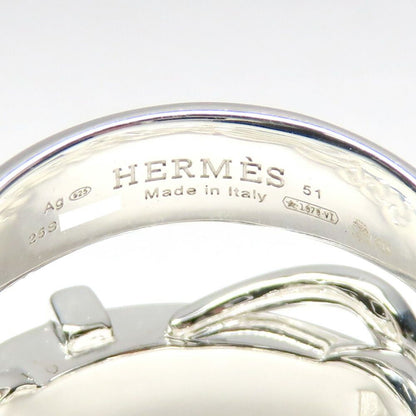 Hermes Ring Book le Series Inflexible 51 Silver — view 8