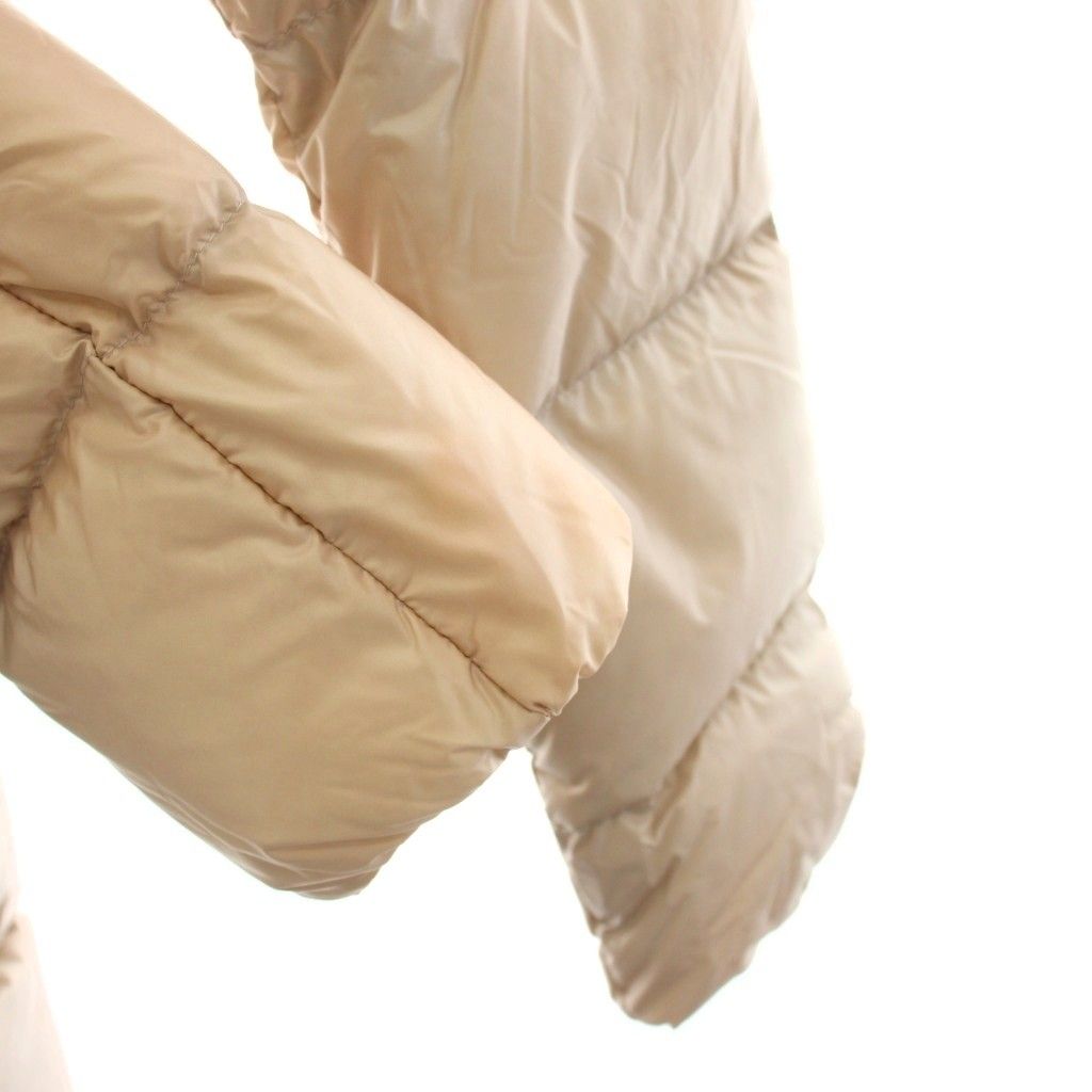 Moncler Torcyn Down Jacket Coat Zip Up Nylon 0 Beige Long Sleeve YM — view 8