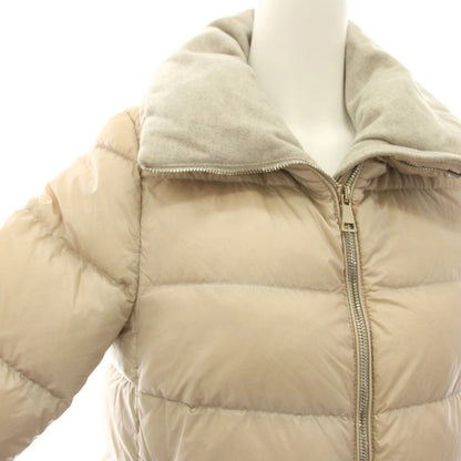 Moncler Torcyn Down Jacket Coat Zip Up Nylon 0 Beige Long Sleeve YM — view 6