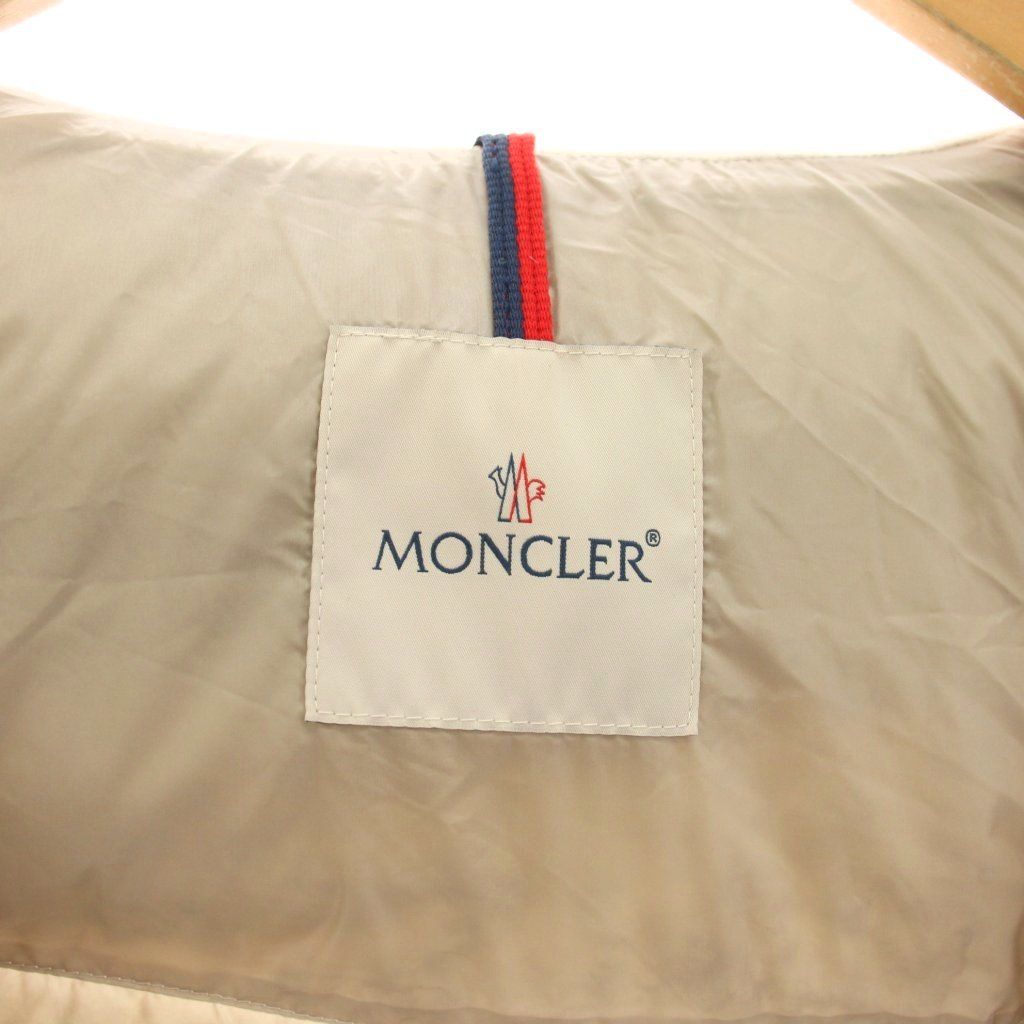 Moncler Torcyn Down Jacket Coat Zip Up Nylon 0 Beige Long Sleeve YM — view 5