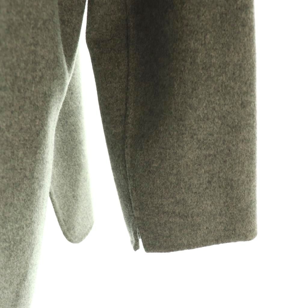 Max Mara S 'S Cucito a Mano Double Facehood Coat 42 Gray SY — view 7