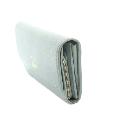 Gucci Flora Wallet Flap Coin Purse Light Blue — view 3