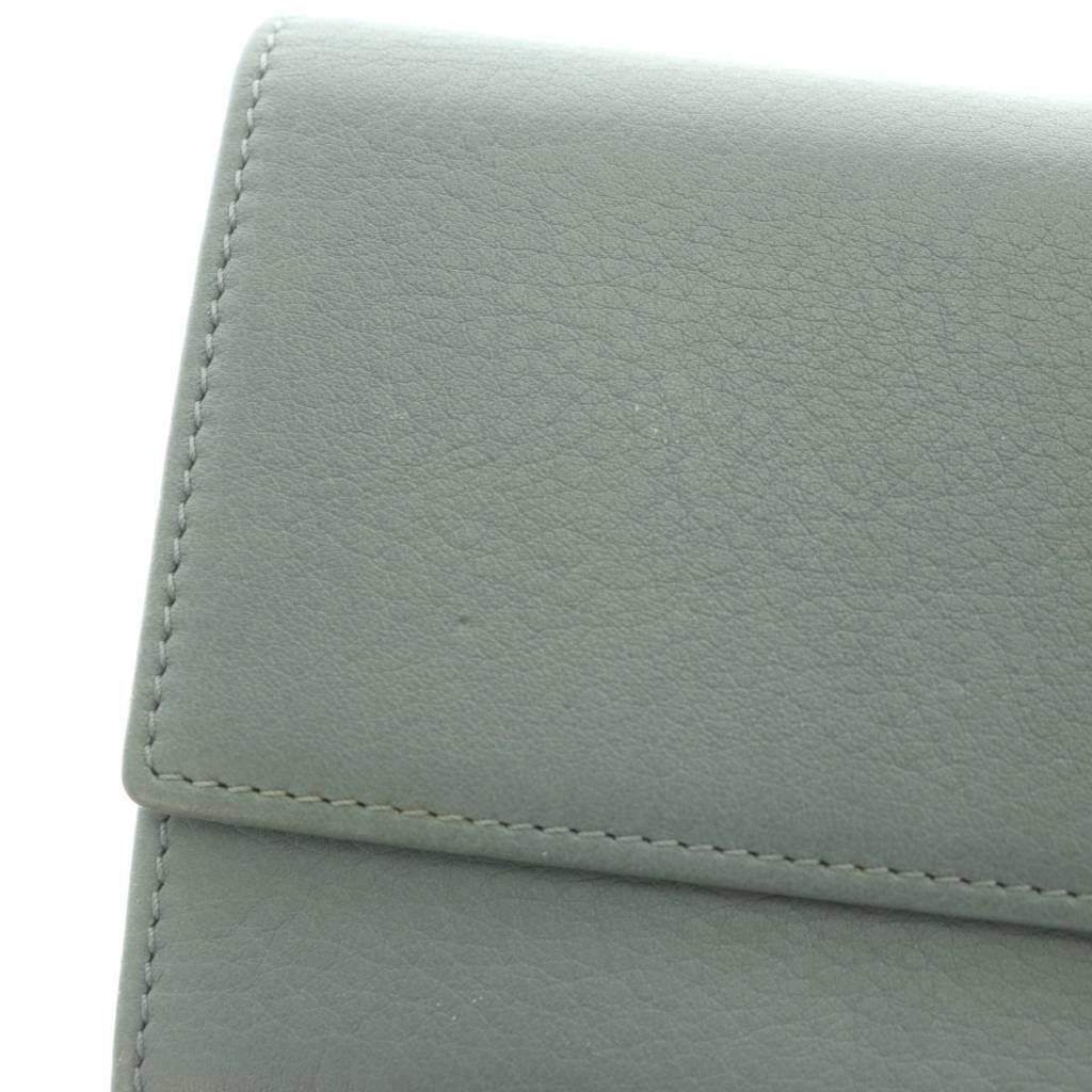 Gucci Flora Wallet Flap Coin Purse Light Blue — view 8