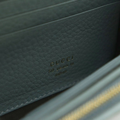 Gucci Flora Wallet Flap Coin Purse Light Blue — view 7