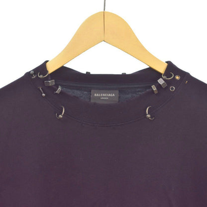 Balenciaga Pierced T-Shirt Body Earrings Short Sleeve Distressed Shirt 5 XXL — view 4
